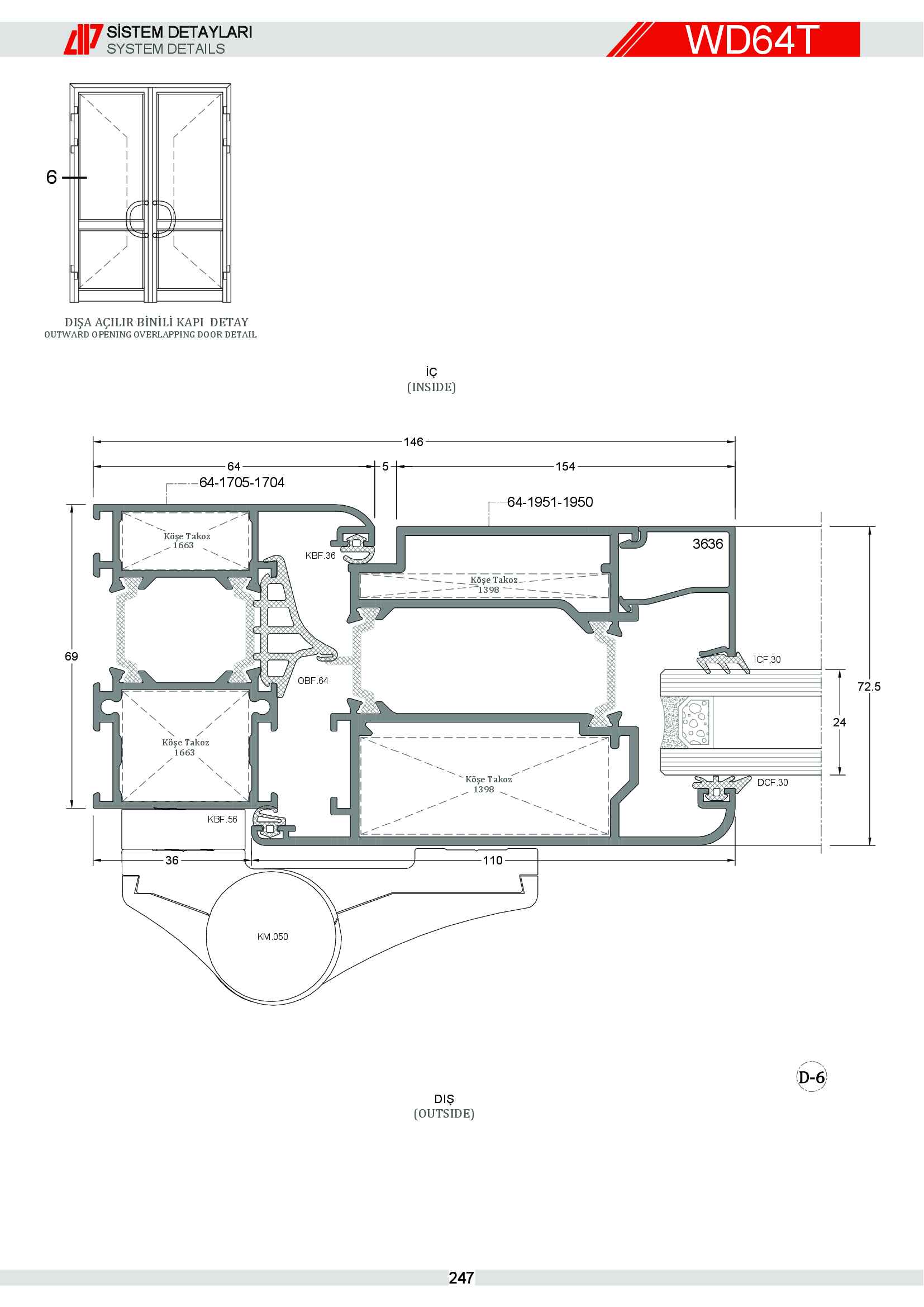 S 64 Yalıtımlı Alüminyum 90